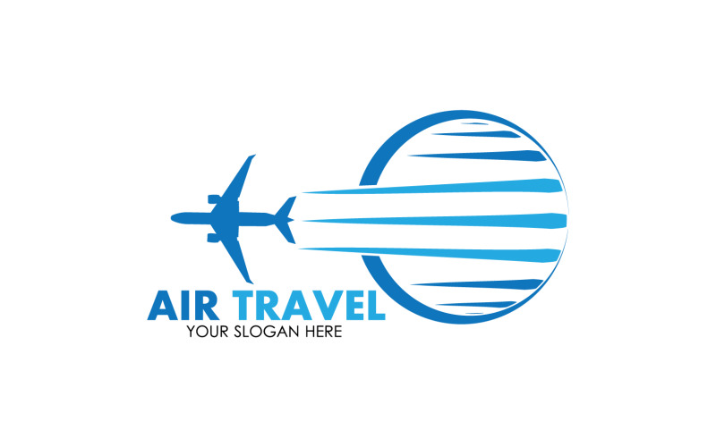 Airplane travel logo template vector v38 Logo Template