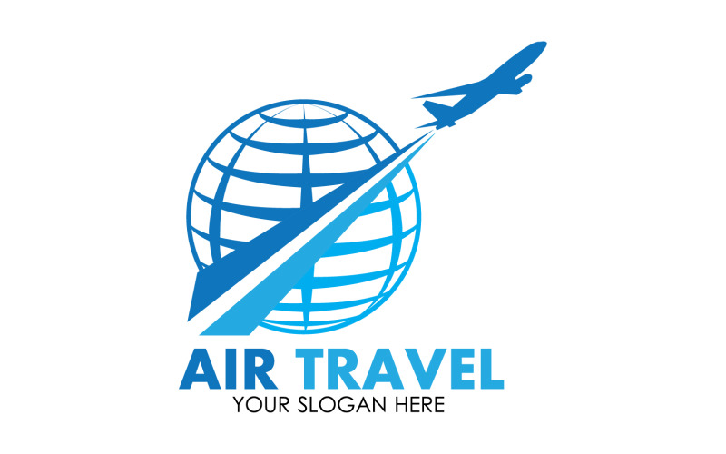 Airplane travel logo template vector v48 Logo Template