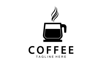 Coffee drink template logo vector v2