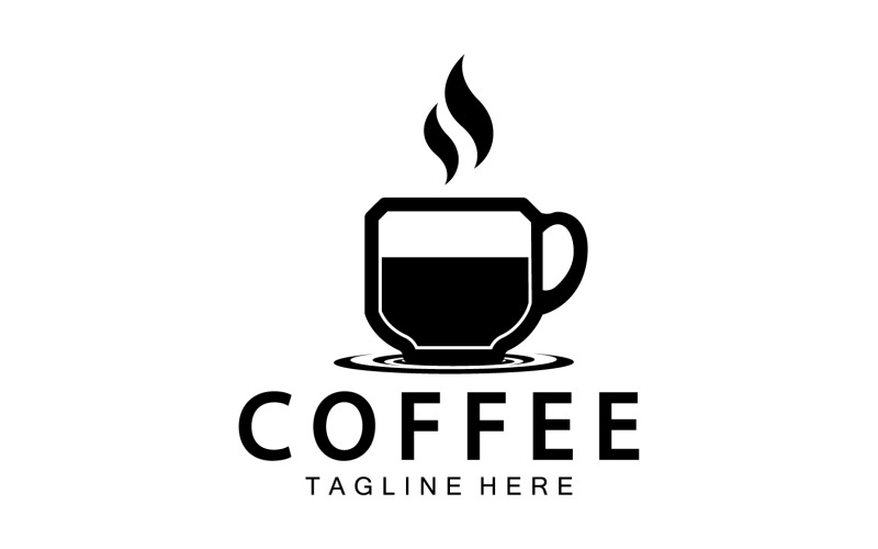 Coffee drink template logo vector v10 Logo Template
