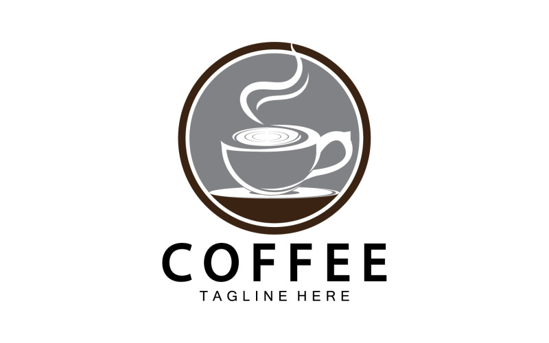 Coffee drink template logo vector v24 Logo Template