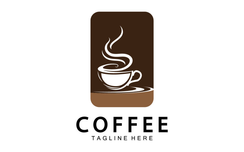 Coffee drink template logo vector v25 Logo Template