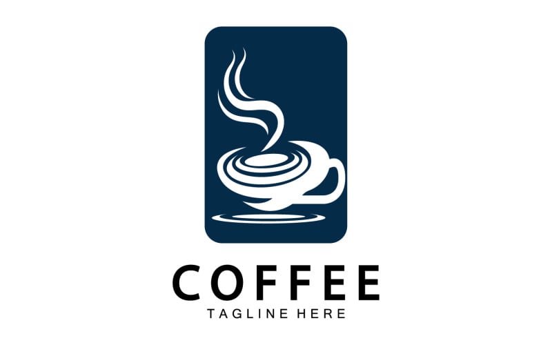 Coffee drink template logo vector v26 Logo Template