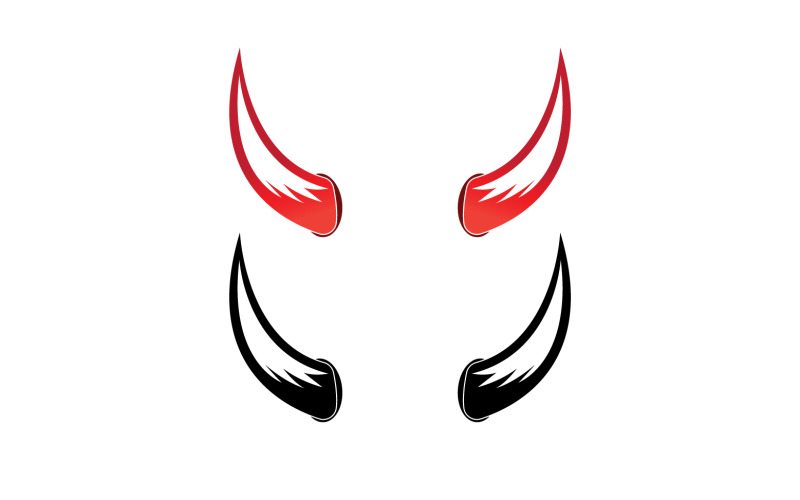 Devil horn red template logo v11 Logo Template