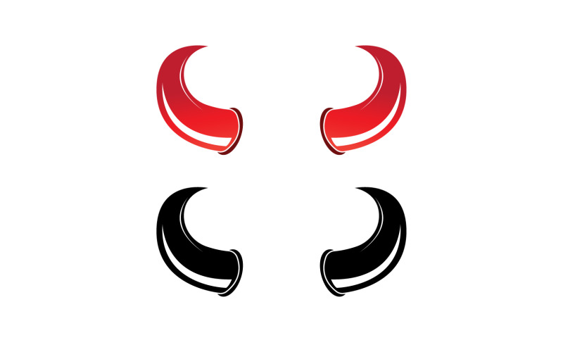Devil horn red template logo v12 Logo Template