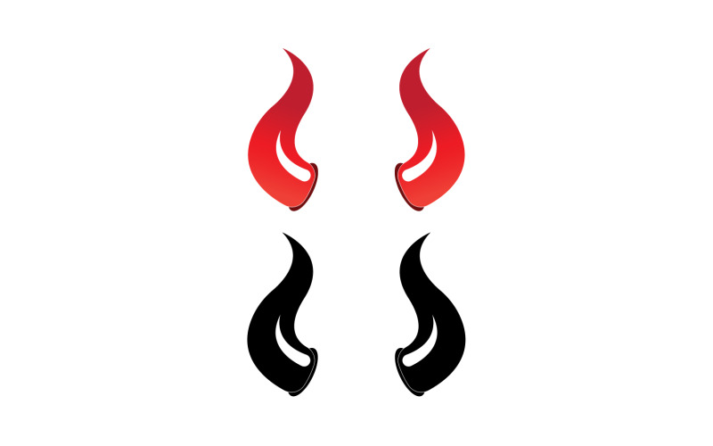 Devil horn red template logo v13 Logo Template