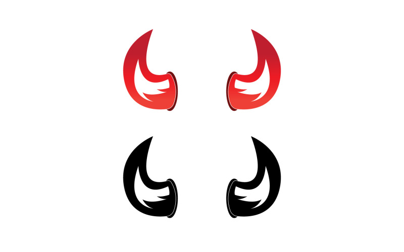 Devil horn red template logo v15 Logo Template