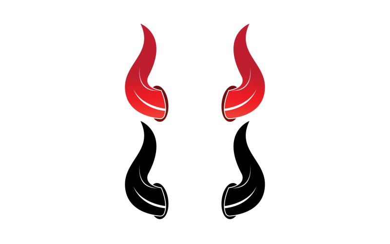 Devil horn red template logo v18 Logo Template