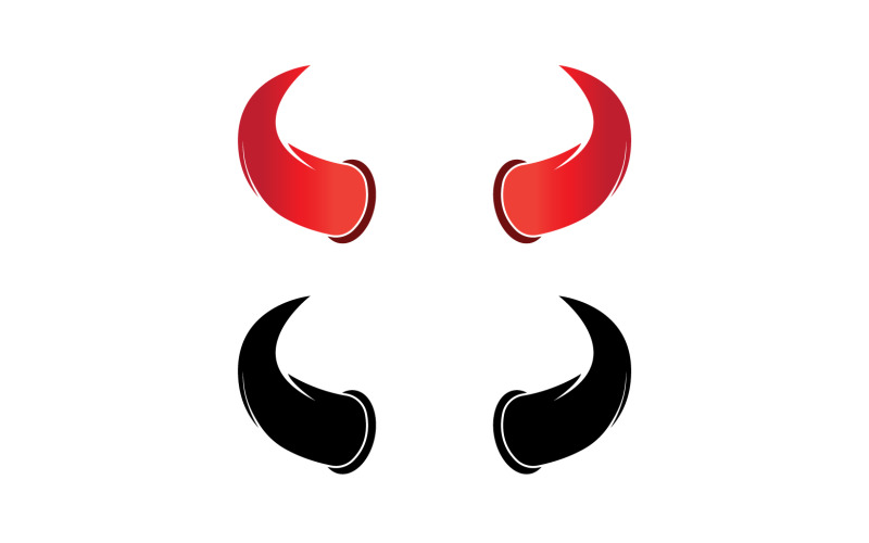 Devil horn red template logo v19 Logo Template