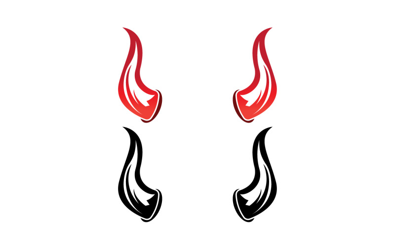 Devil horn red template logo v20 Logo Template