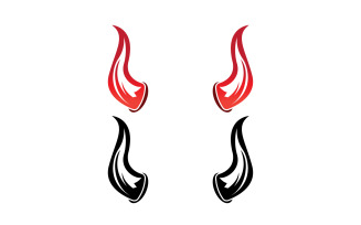 Devil horn red template logo v20