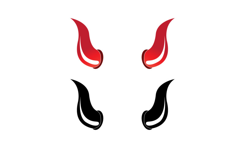 Devil horn red template logo v21 Logo Template