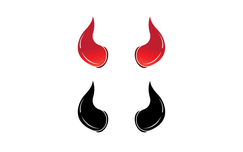 Devil horn red template logo v22 Logo Template