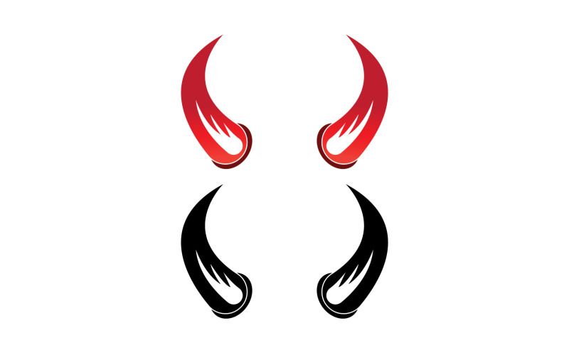 Devil horn red template logo v23 Logo Template