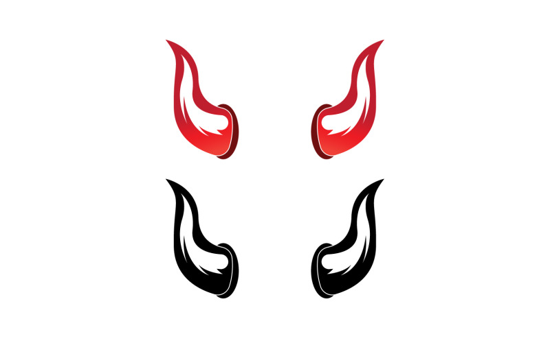 Devil horn red template logo v24 Logo Template
