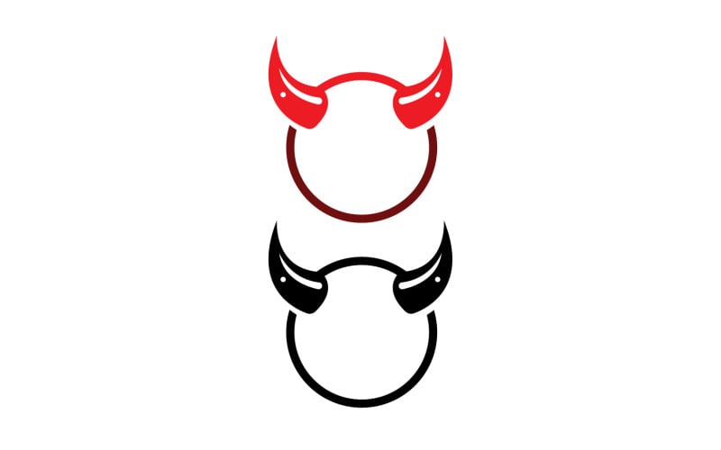 Devil horn red template logo v26 Logo Template