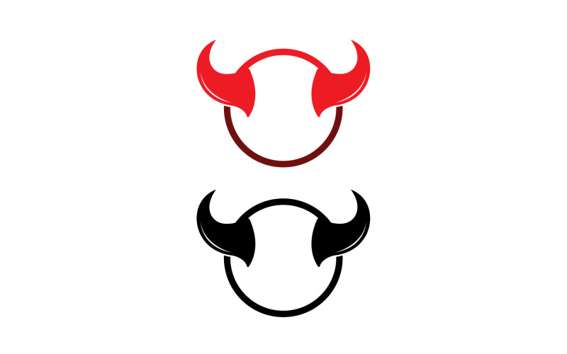 Devil horn red template logo v29 Logo Template