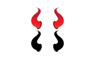 Devil horn red template logo v2