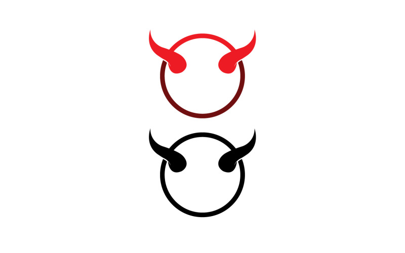 Devil horn red template logo v30 Logo Template