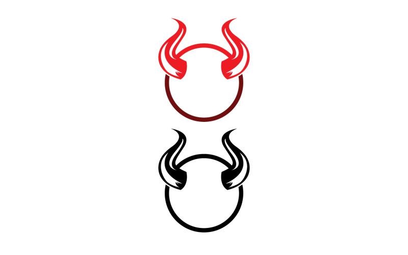 Devil horn red template logo v31 Logo Template