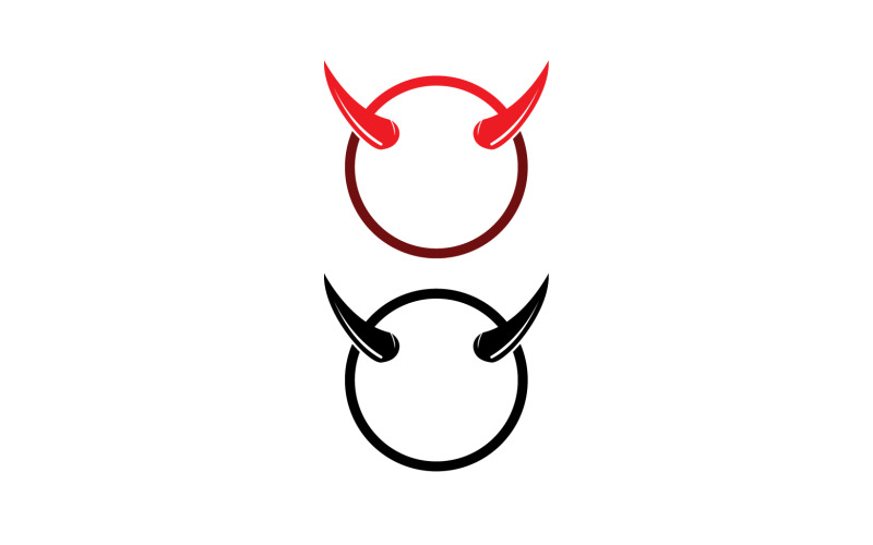 Devil horn red template logo v32 Logo Template