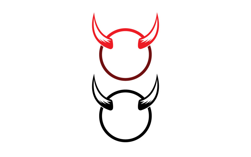 Devil horn red template logo v35 Logo Template