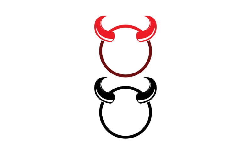 Devil horn red template logo v36 Logo Template