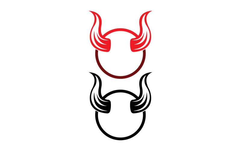 Devil horn red template logo v38 Logo Template