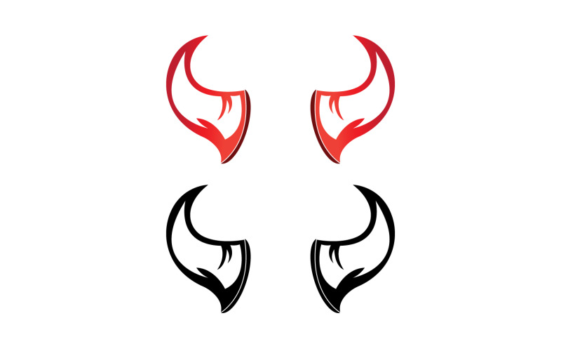 Devil horn red template logo v3 Logo Template