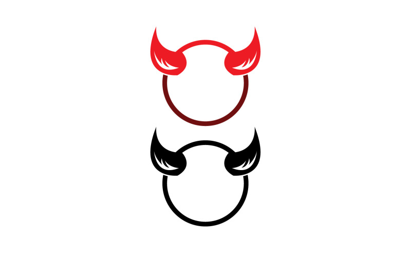 Devil horn red template logo v40 Logo Template