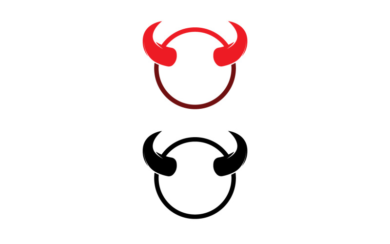 Devil horn red template logo v43 Logo Template