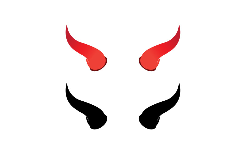 Devil horn red template logo v6 Logo Template