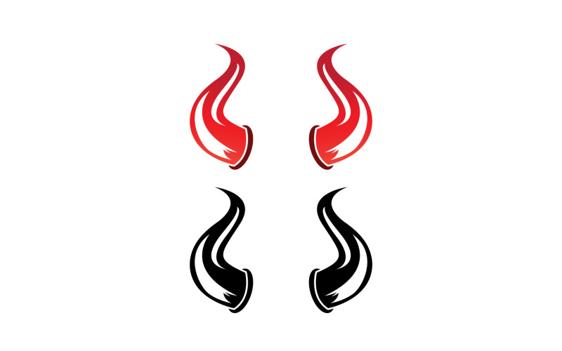 Devil horn red template logo v7 Logo Template