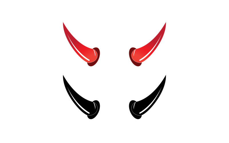 Devil horn red template logo v8 Logo Template