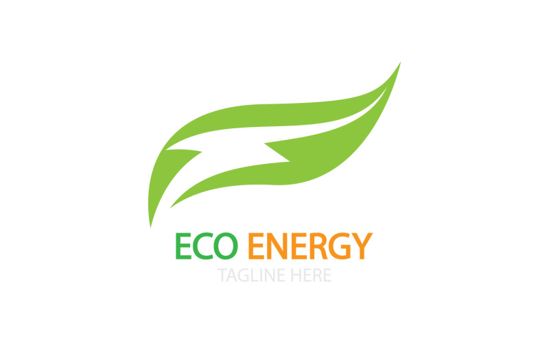 Green eco leaf template vector logo v15 Logo Template