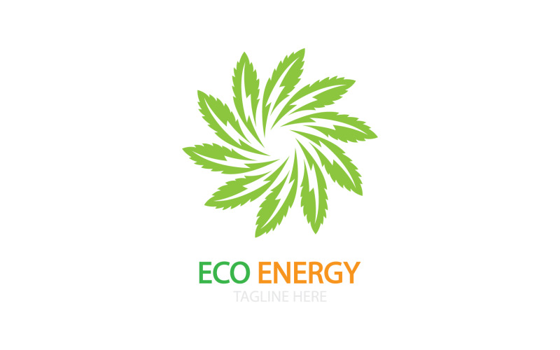 Green eco leaf template vector logo v23 Logo Template