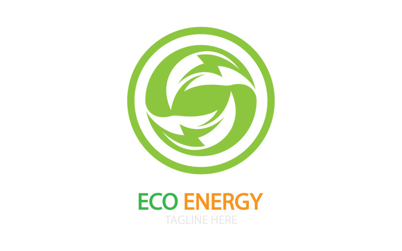 Green eco leaf template vector logo v26 Logo Template