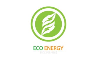 Green eco leaf template vector logo v28