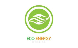 Green eco leaf template vector logo v29
