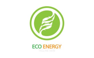 Green eco leaf template vector logo v31