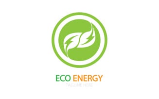 Green eco leaf template vector logo v32