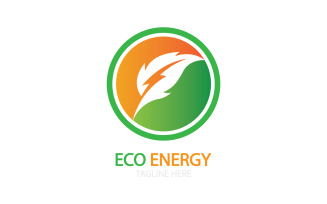 Green eco leaf template vector logo v35