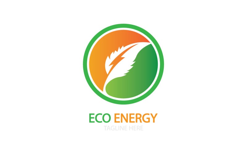 Green eco leaf template vector logo v36 Logo Template