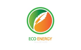 Green eco leaf template vector logo v38
