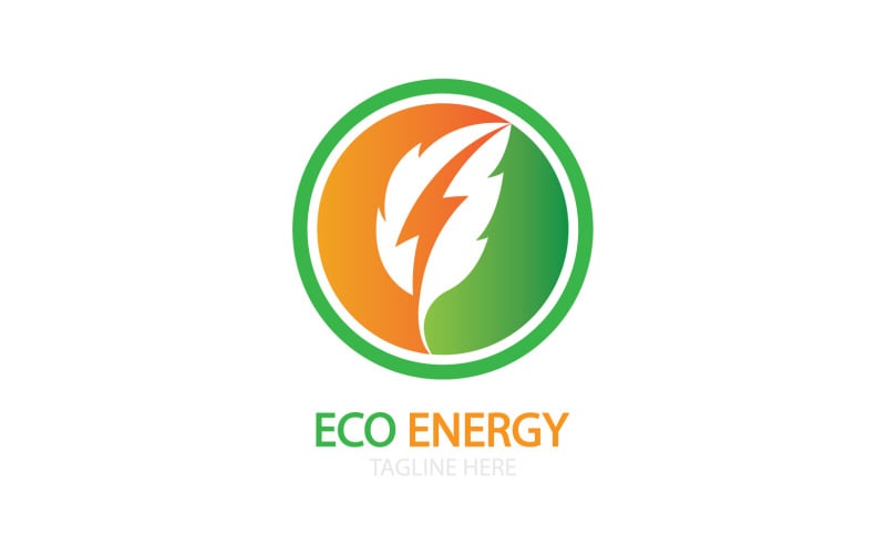 Green eco leaf template vector logo v40 Logo Template