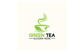 Green tea Health template logo v11