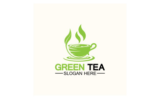 Green tea Health template logo v12