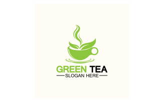Green tea Health template logo v13
