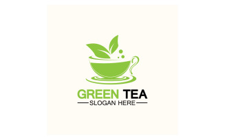 Green tea Health template logo v14