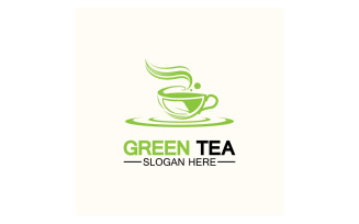 Green tea Health template logo v15